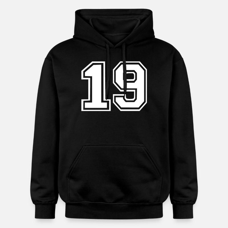 19 - Sweat à capuche Softstyle® Gildan Unisexe - noir