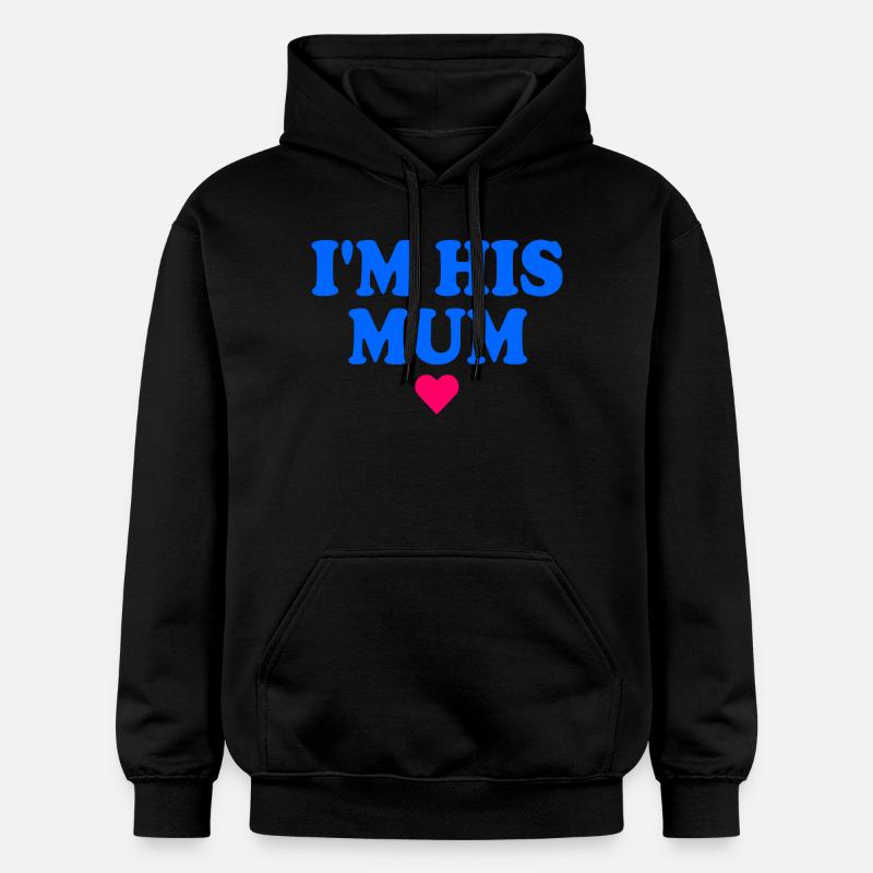 im his mom - Sweat à capuche Softstyle® Gildan Unisexe - noir