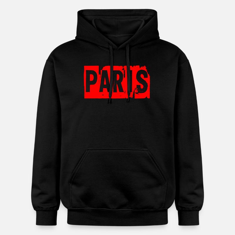 Paris - Sweat à capuche Softstyle® Gildan Unisexe - noir