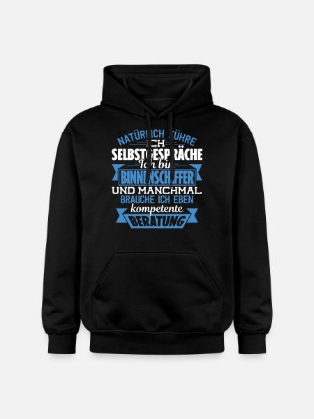 BINNENSCHIFFER - KOMPETENTE BERATUNG - Gildan Unisex Softstyle® Midweight Hoodie - Schwarz