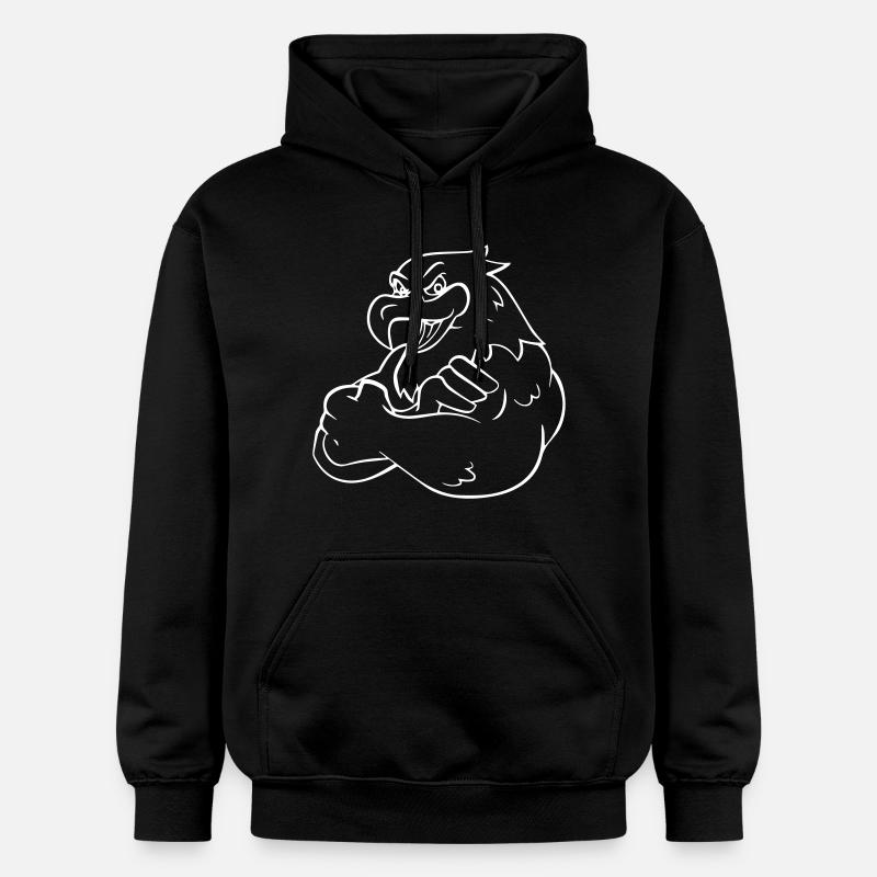 Comic Eagle - Design - Sweat à capuche Softstyle® Gildan Unisexe - noir