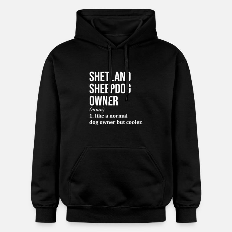 Chien de berger des Shetland - Sweat à capuche Softstyle® Gildan Unisexe - noir