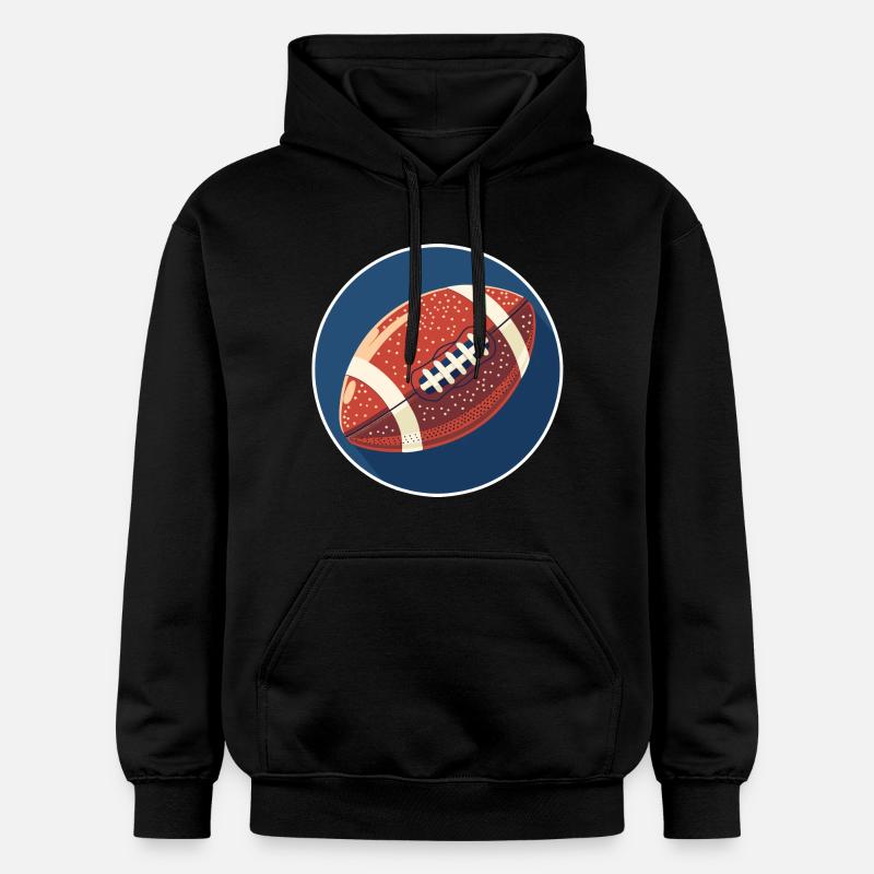 Graphismes de football - Sweat à capuche Softstyle® Gildan Unisexe - noir