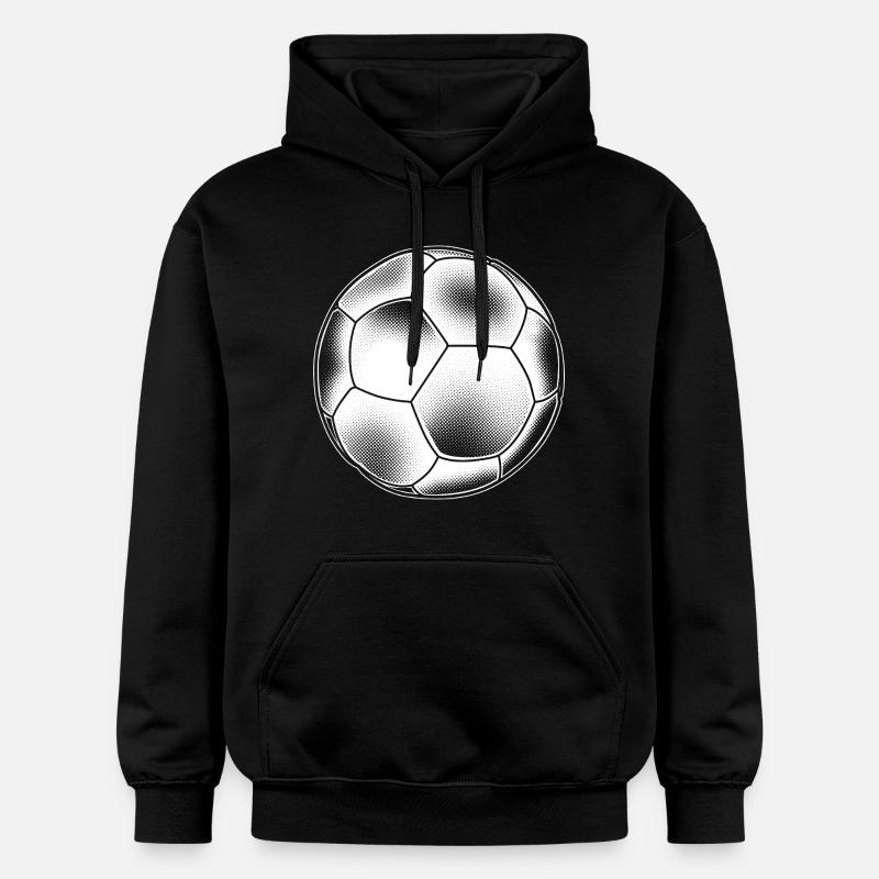 Graphisme de handball - Sweat à capuche Softstyle® Gildan Unisexe - noir