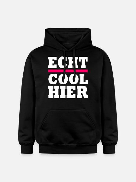 Echt cool hier - Gildan Unisex Softstyle® Midweight Hoodie - Schwarz