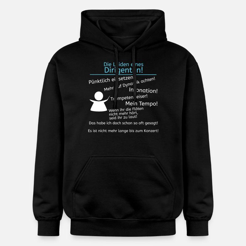 Leiden eines Dirigenten - Gildan Unisex Softstyle® Midweight Hoodie - Schwarz