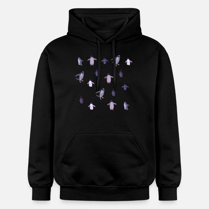 Pingouins - Sweat à capuche Softstyle® Gildan Unisexe - noir