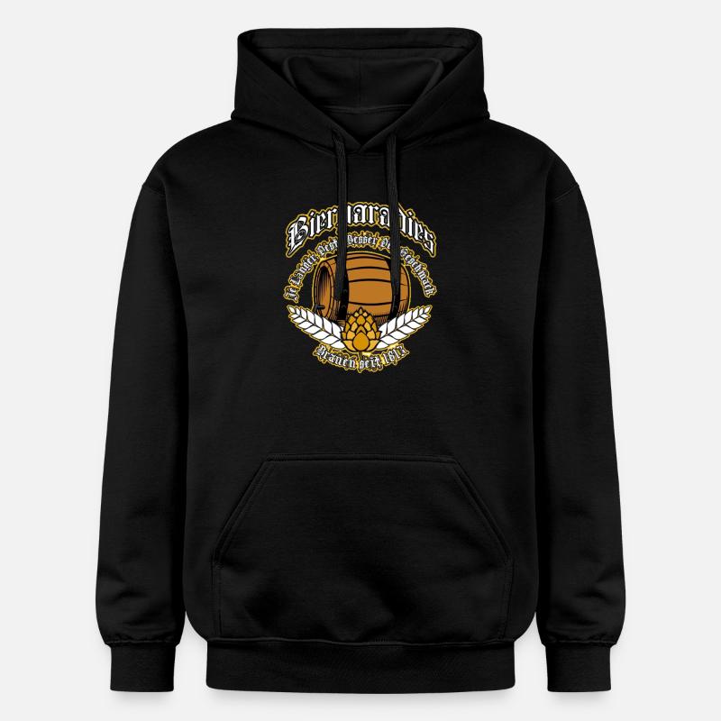 Paradis de la bière - Sweat à capuche Softstyle® Gildan Unisexe - noir