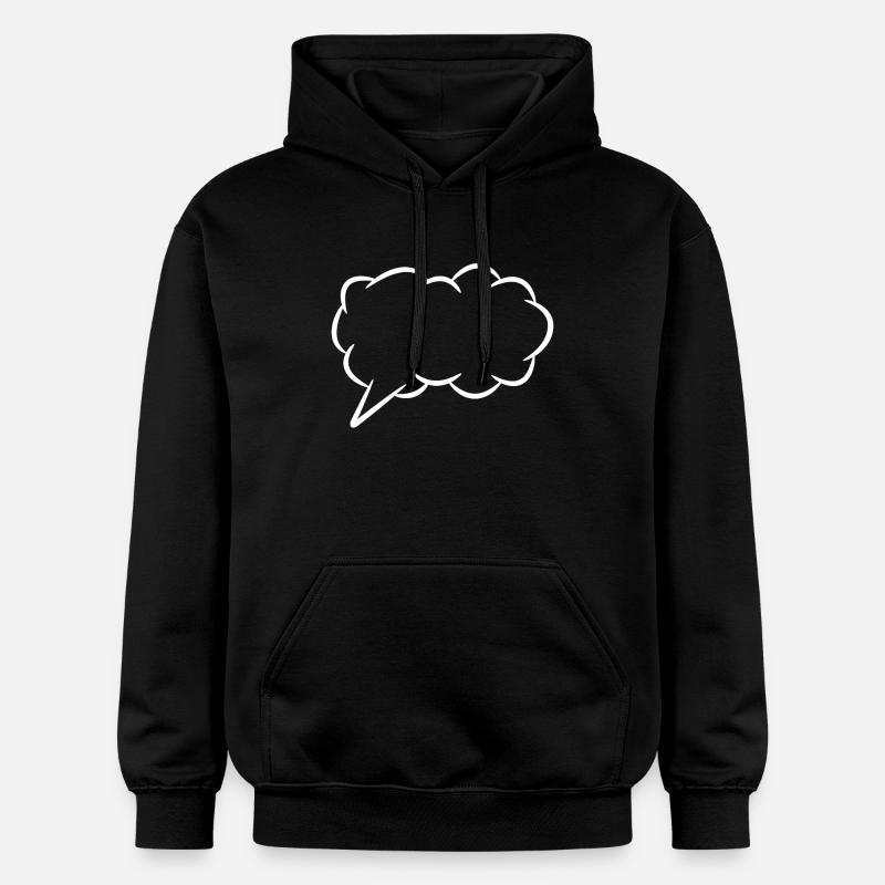 Bulle de pensée bulle - Sweat à capuche Softstyle® Gildan Unisexe - noir