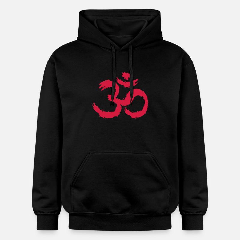 Symbole Om hindouisme - Sweat à capuche Softstyle® Gildan Unisexe - noir