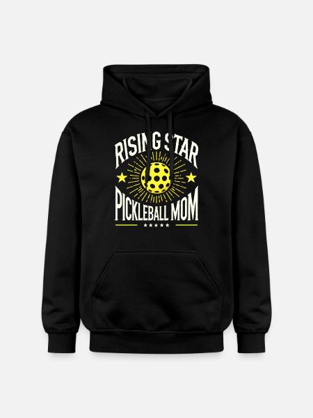 Rising Star Pickleball Mom - Gildan Unisex Softstyle® Midweight Hoodie - black