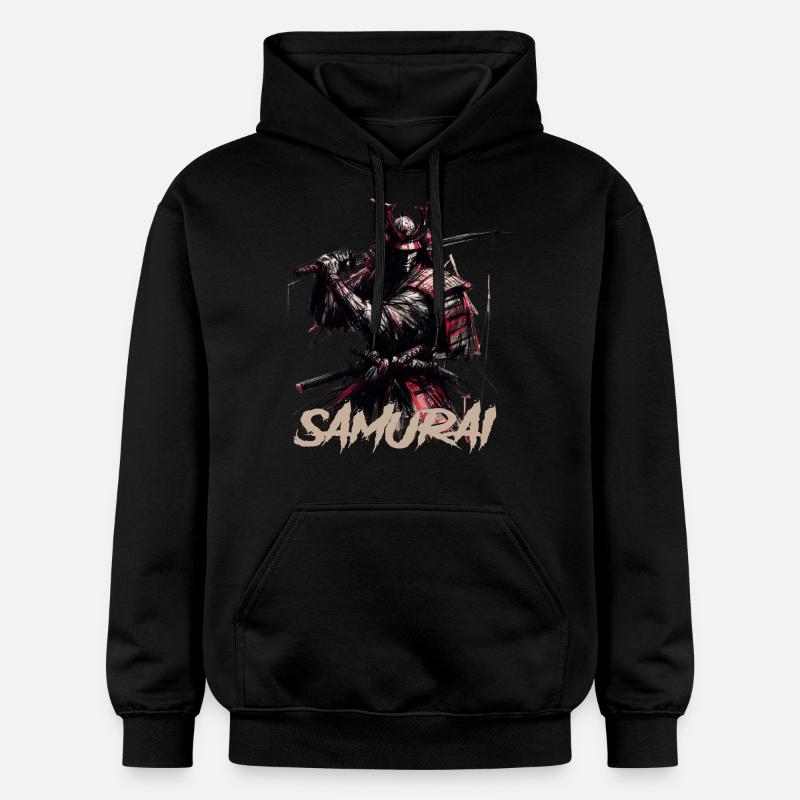 Samouraï - Sweat à capuche Softstyle® Gildan Unisexe - noir