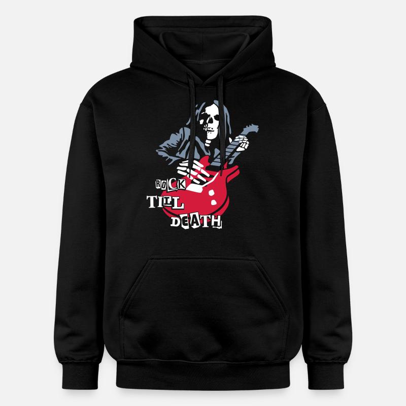 dead_guitar_player_2 - Sweat à capuche Softstyle® Gildan Unisexe - noir