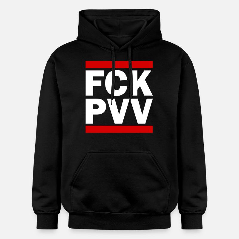 Fck pvv - Sweat à capuche Softstyle® Gildan Unisexe - noir