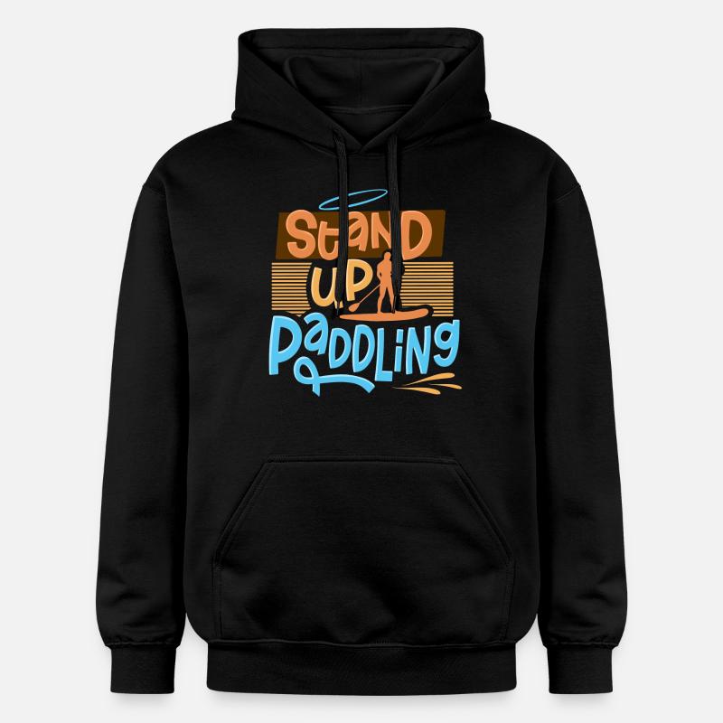 Stand up paddle - Sweat à capuche Softstyle® Gildan Unisexe - noir