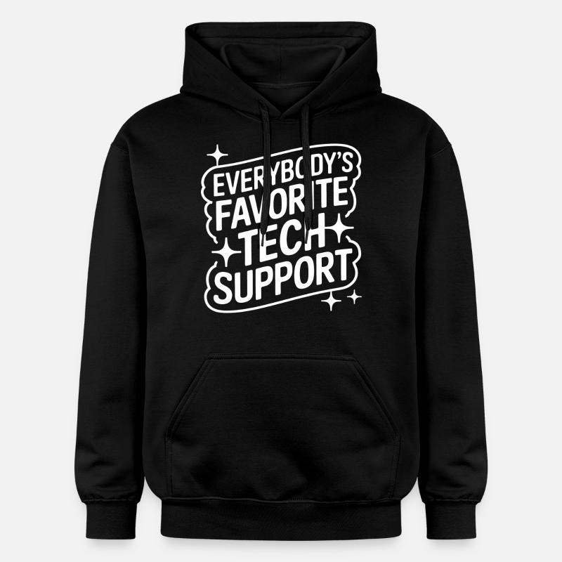 Technischer Support Computerfreak Nerd - Gildan Unisex Softstyle® Midweight Hoodie - Schwarz