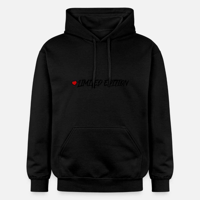 Cœur en édition limitée - Sweat à capuche Softstyle® Gildan Unisexe - noir