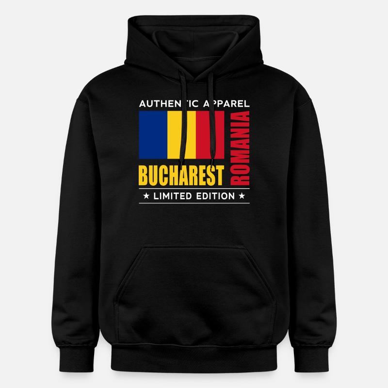 Bucarest - Sweat à capuche Softstyle® Gildan Unisexe - noir