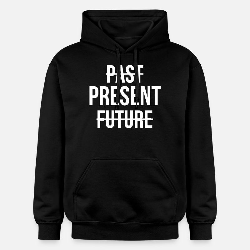 VIVRE DANS LE MOMENT PRÉSENT - Sweat à capuche Softstyle® Gildan Unisexe - noir