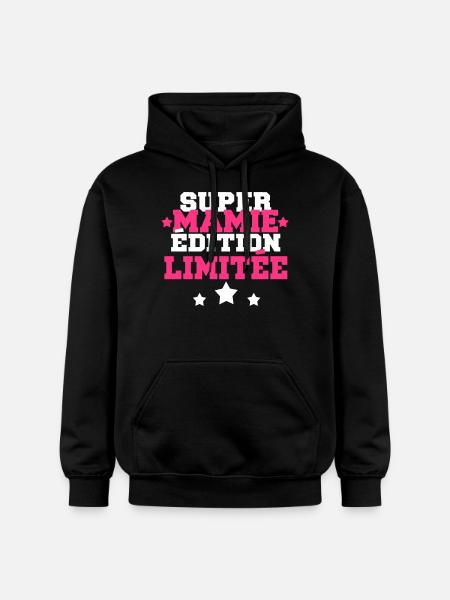super mamie édition limitée - Sweat à capuche Softstyle® Gildan Unisexe - noir