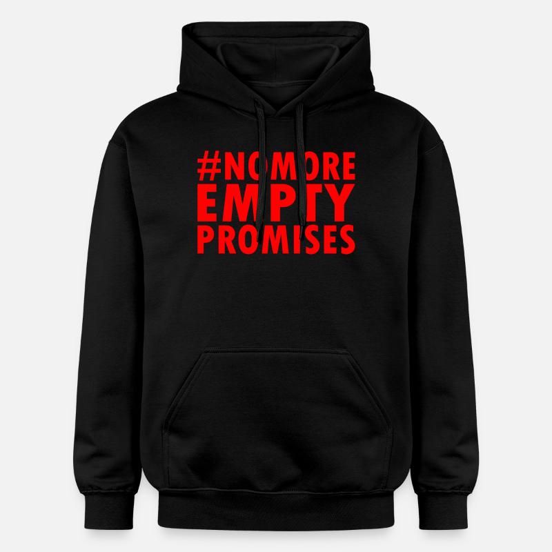 no more empty promises - Sweat à capuche Softstyle® Gildan Unisexe - noir