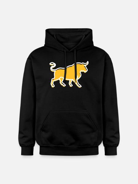 Ein wilder Stier - Gildan Unisex Softstyle® Midweight Hoodie - Schwarz