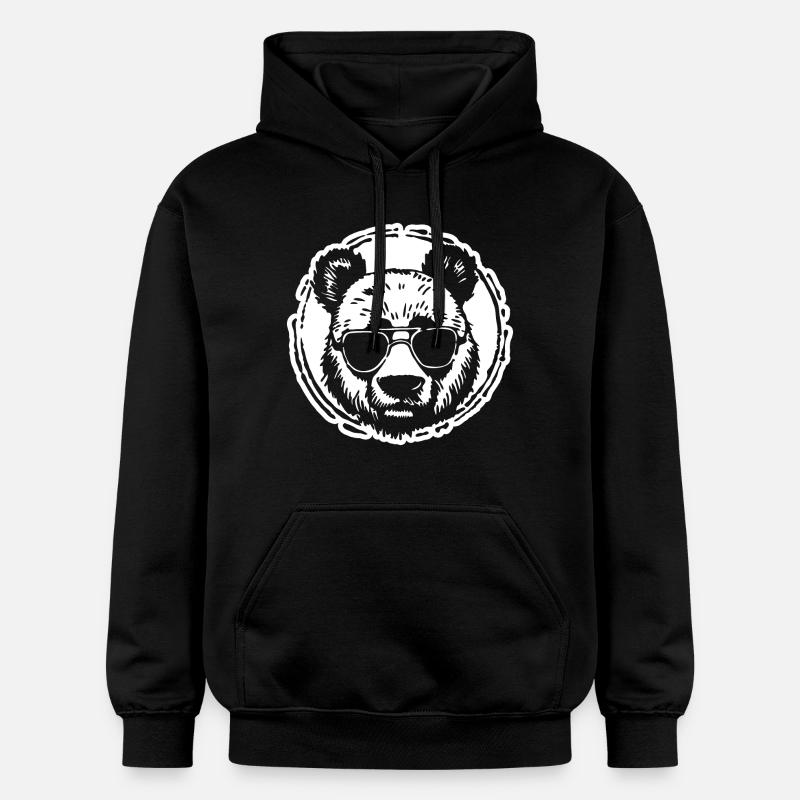 Panda Panda Ours - Sweat à capuche Softstyle® Gildan Unisexe - noir