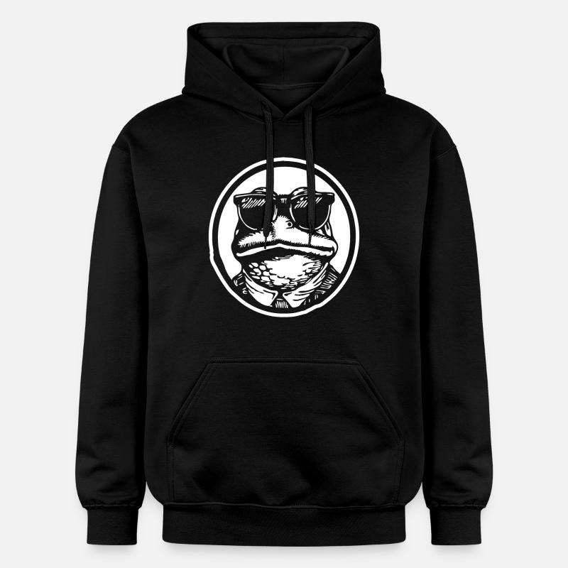 Crapaud grenouille - Sweat à capuche Softstyle® Gildan Unisexe - noir