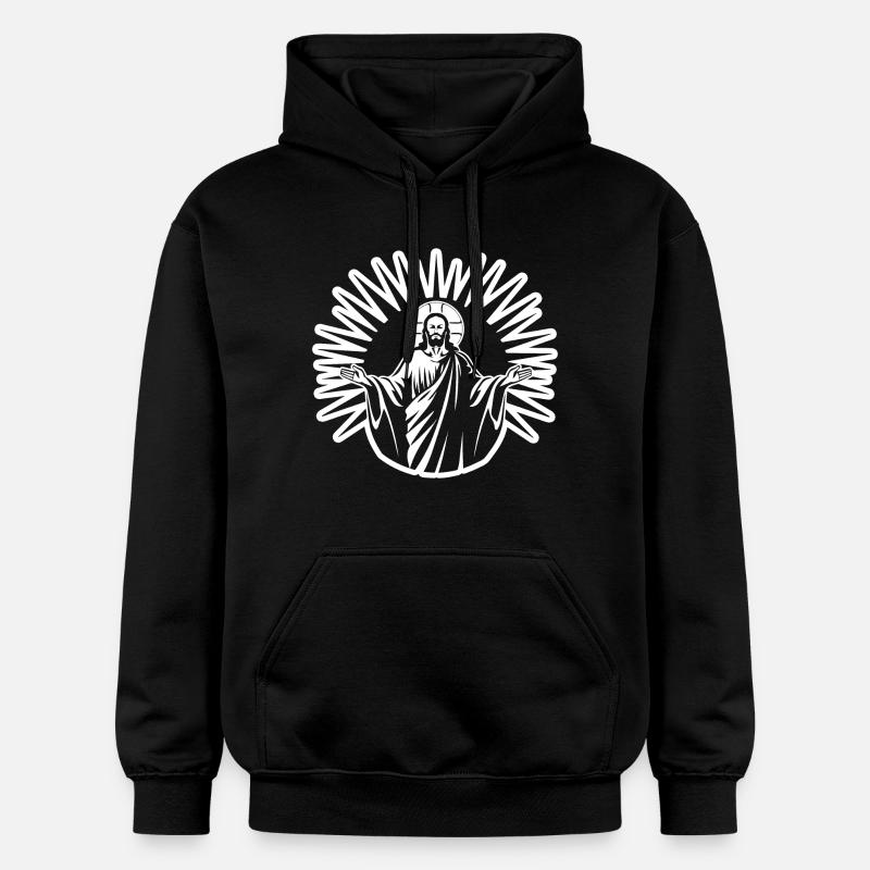 Jésus-Christ Catholique Religion Christianisme - Sweat à capuche Softstyle® Gildan Unisexe - noir