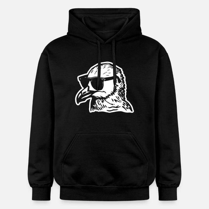 Mouette - Sweat à capuche Softstyle® Gildan Unisexe - noir