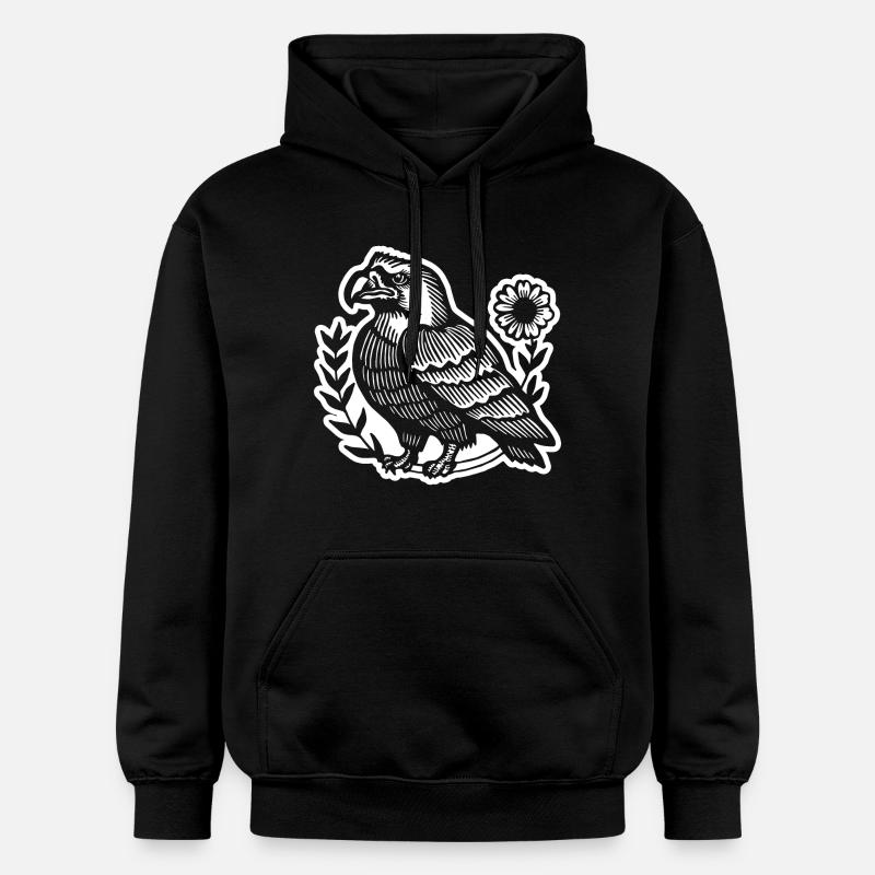 Aigle Tête d’aigle - Sweat à capuche Softstyle® Gildan Unisexe - noir