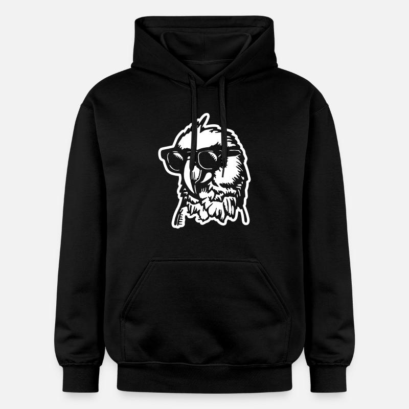 Perroquet oiseau - Sweat à capuche Softstyle® Gildan Unisexe - noir