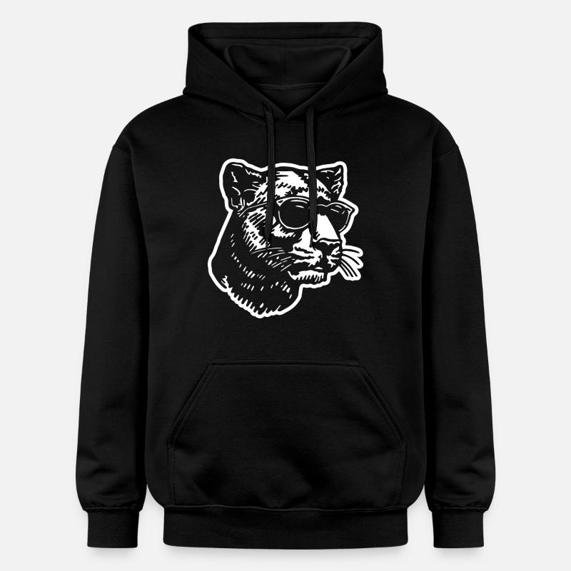 Panthère - Sweat à capuche Softstyle® Gildan Unisexe - noir