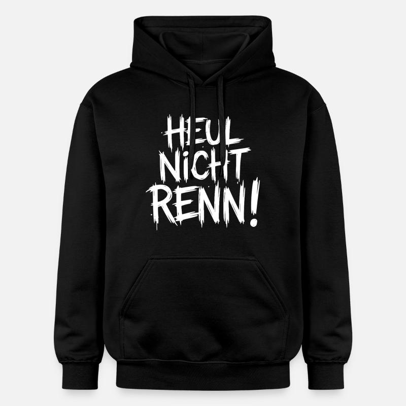 Ne pleure pas. Cours ! - Sweat à capuche Softstyle® Gildan Unisexe - noir