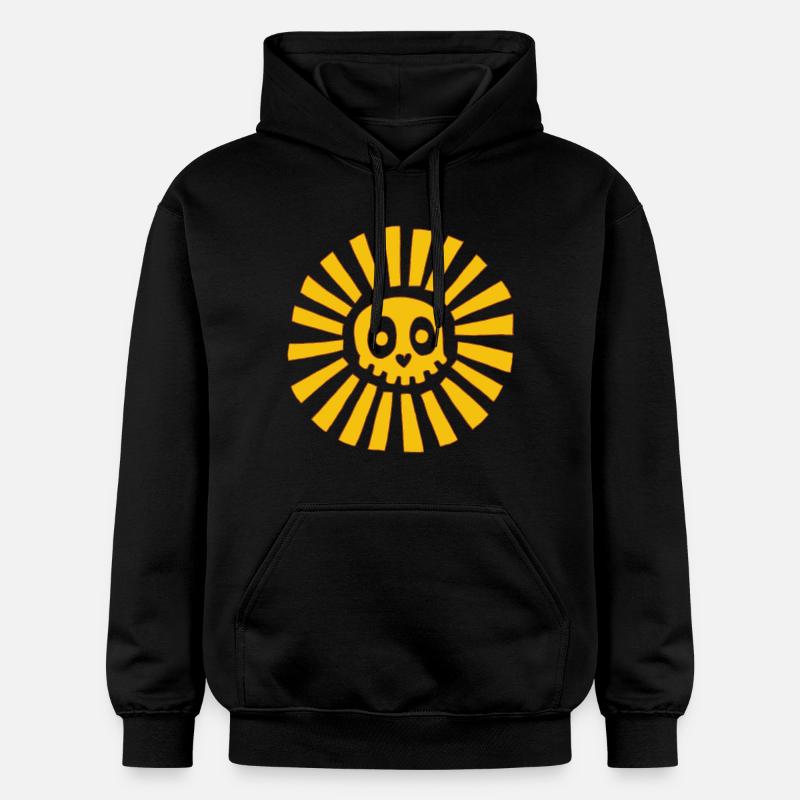 Crâne ensoleillé  - Sweat à capuche Softstyle® Gildan Unisexe - noir