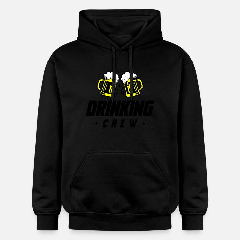 Boire de la bière Crew - Sweat à capuche Softstyle® Gildan Unisexe - noir