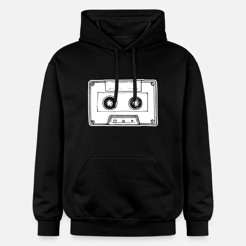 Cassette de musique Cassette audio - Sweat à capuche Softstyle® Gildan Unisexe - noir