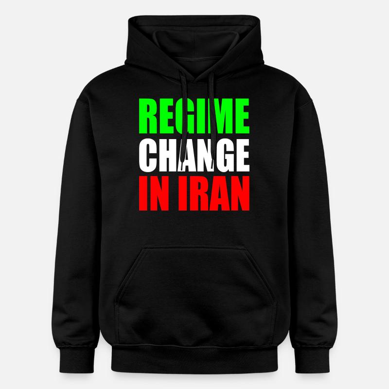 Regime change in iran - Sweat à capuche Softstyle® Gildan Unisexe - noir