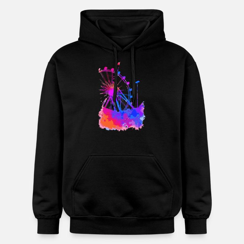 grande roue - Sweat à capuche Softstyle® Gildan Unisexe - noir