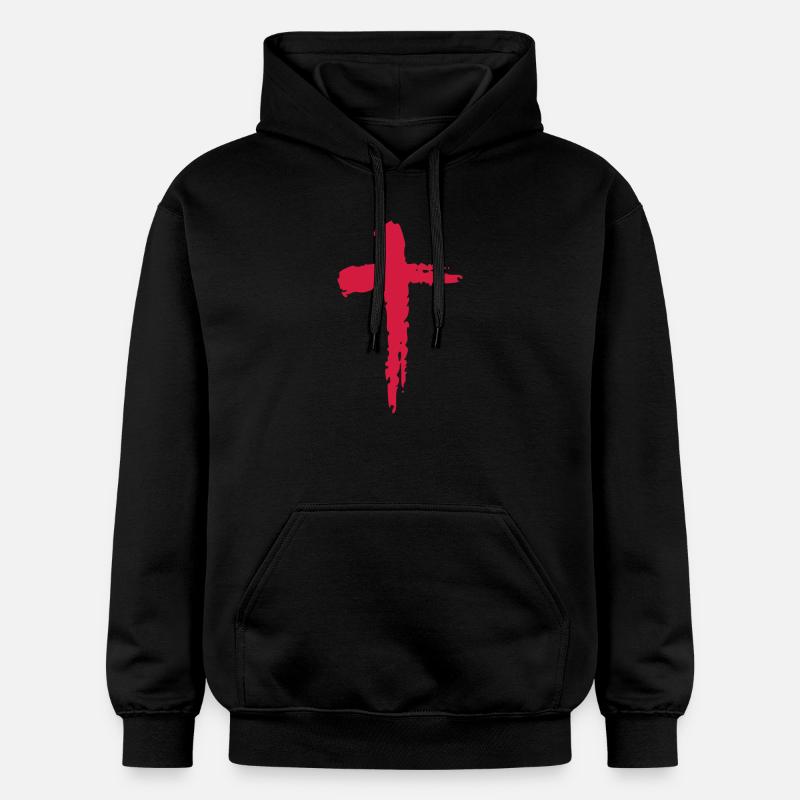 Christianisme religion croix - Sweat à capuche Softstyle® Gildan Unisexe - noir