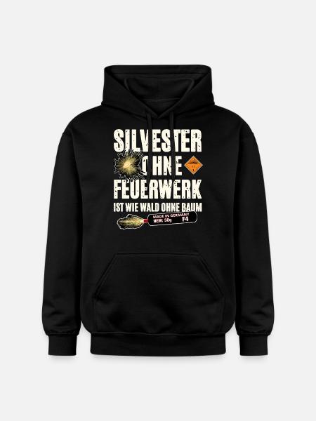 Pyro ohne Feuerwerk - Gildan Unisex Softstyle® Midweight Hoodie - Schwarz