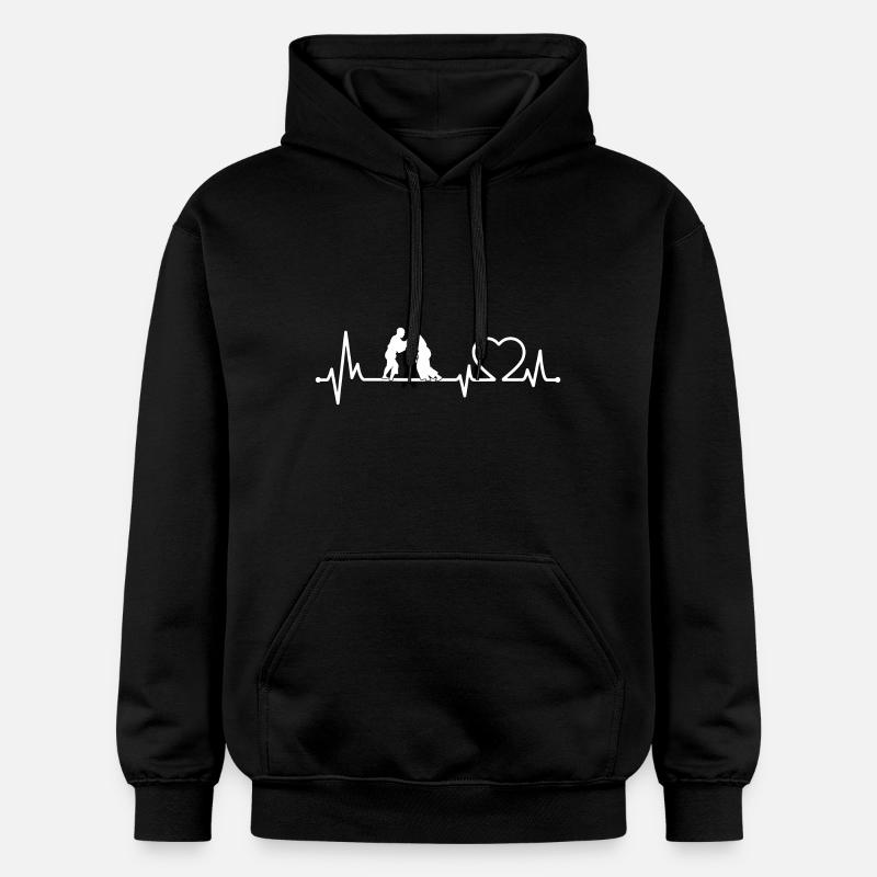Heartbeat Judo - Sweat à capuche Softstyle® Gildan Unisexe - noir