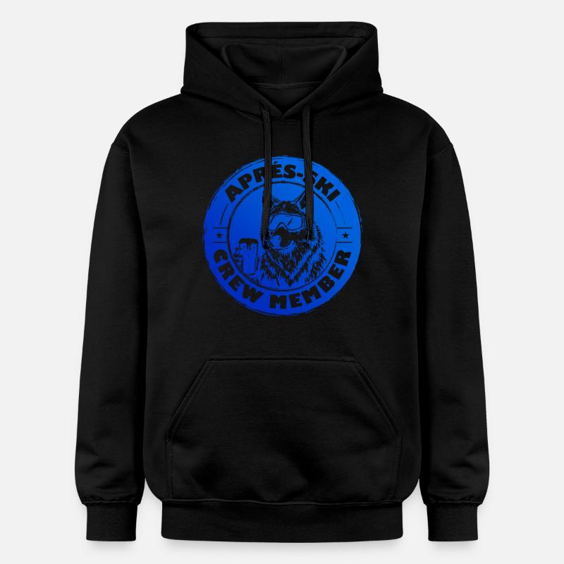 L’équipe d’après-ski Wolf dit - Sweat à capuche Softstyle® Gildan Unisexe - noir