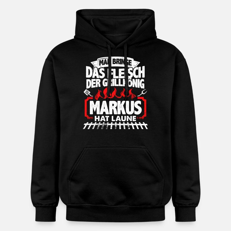 MARKUS - Grill - Gildan Unisex Softstyle® Midweight Hoodie - Schwarz