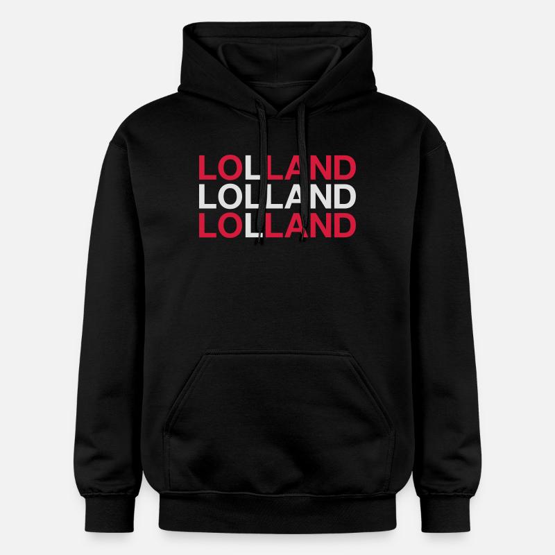 LOLLAND Drapeau danois Danemark Danemark - Sweat à capuche Softstyle® Gildan Unisexe - noir