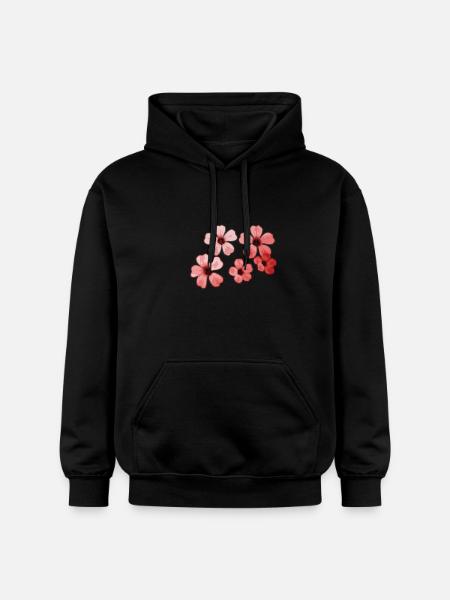 Fleurs - Sweat à capuche Softstyle® Gildan Unisexe - noir