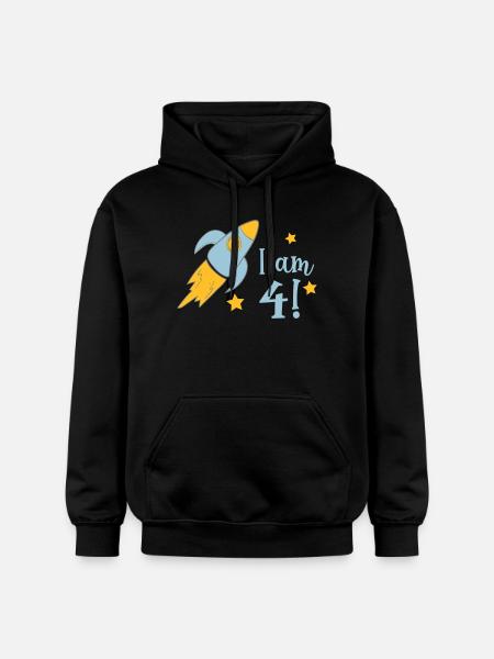4 birthday - Gildan Unisex Softstyle® Midweight Hoodie - black