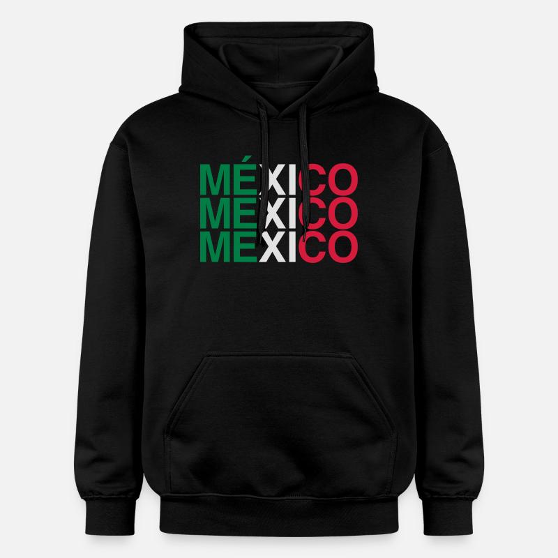 Drapeau du Mexique Drapeau mexicain - Sweat à capuche Softstyle® Gildan Unisexe - noir