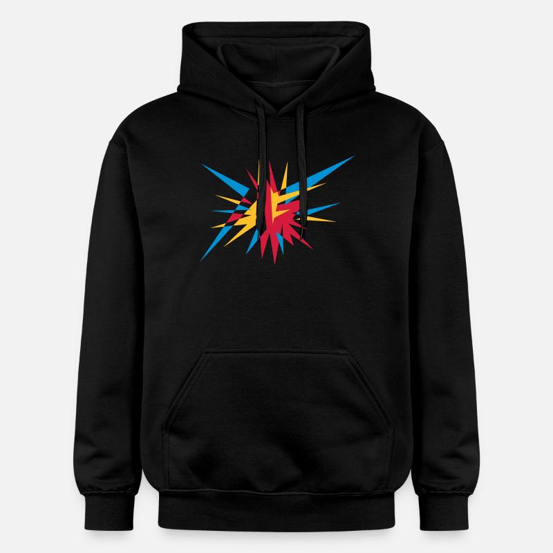 Explosion et les rayons - Sweat à capuche Softstyle® Gildan Unisexe - noir