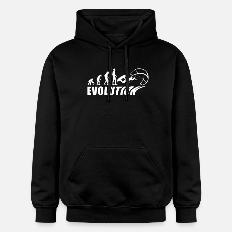 EVOLUTION KITESURF vacation sea gift - Gildan Unisex Softstyle® Midweight Hoodie - black